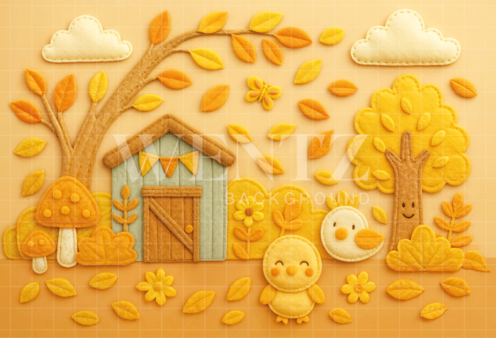 Fabric Photography Background Little Farm / Backdrop 7214
