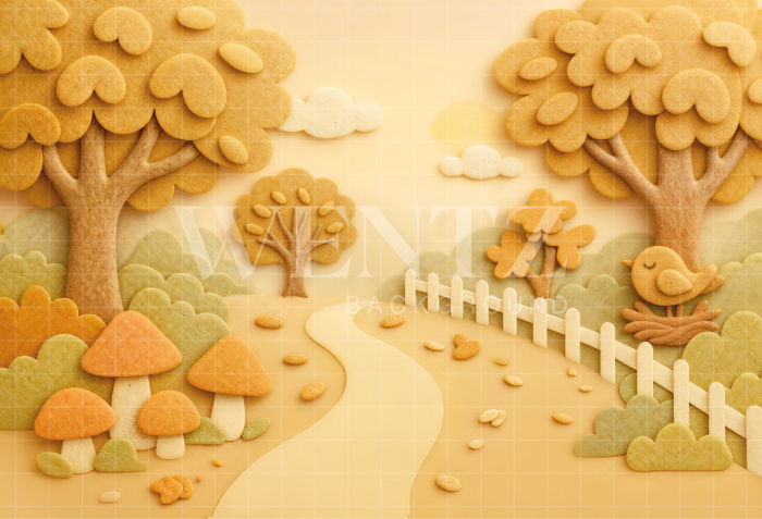 Fabric Photography Background Spring Forest / Backdrop  7217