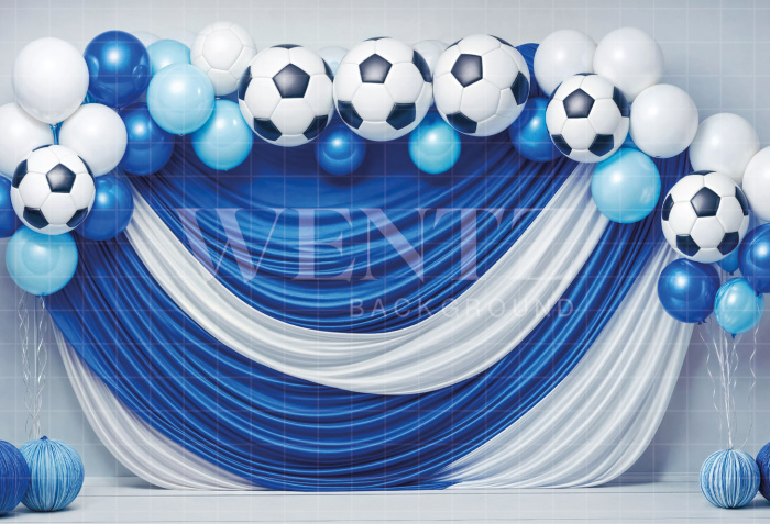 Fabric Photography Background with Balloons / Backdrop 7102