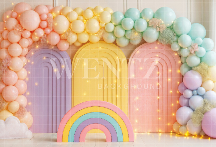 Fabric Photography Background Cake Smash Candy Color / Backdrop 7145