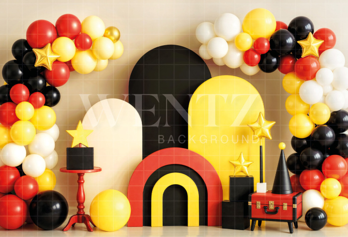 Fabric Photography Background Cake Smash Magic / Backdrop 7152
