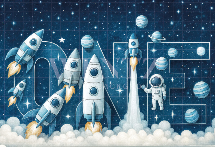 Fabric Photography Background Rocket / Backdrop 7167