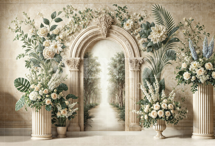 Fabric Photography Background Mother's Day Arch / Backdrop 6849