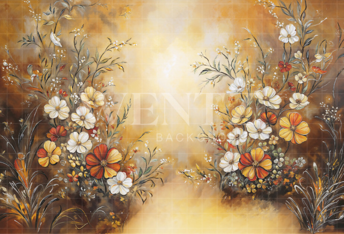 Fabric Photography Background Mother's Day Floral / Backdrop 6862