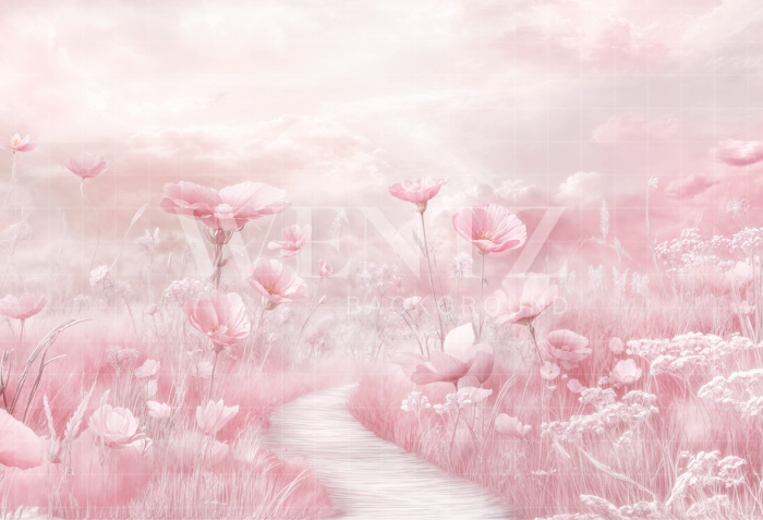 Fabric Photography Background Mother's Day Garden / Backdrop 6934