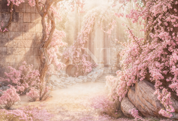 Fabric Photography Background Mother's Day Garden / Backdrop 6933