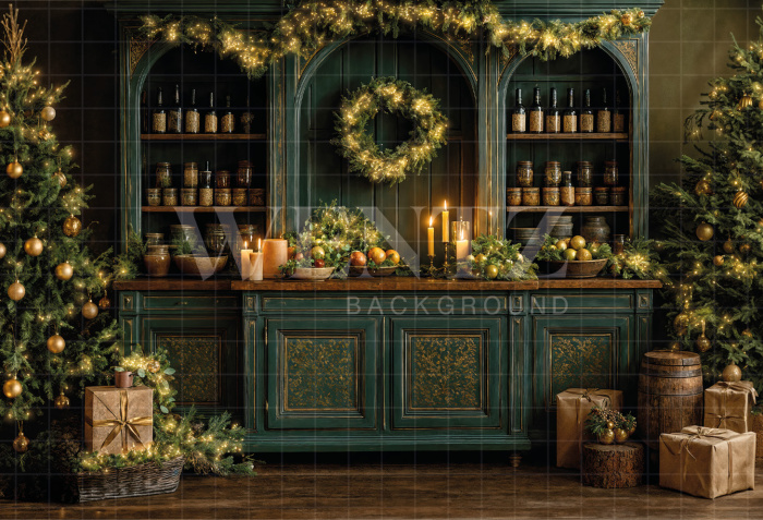 Fabric Photography Background Christmas / Backdrop 7410