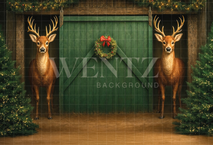 Fabric Photography Background Christmas / Backdrop 7423