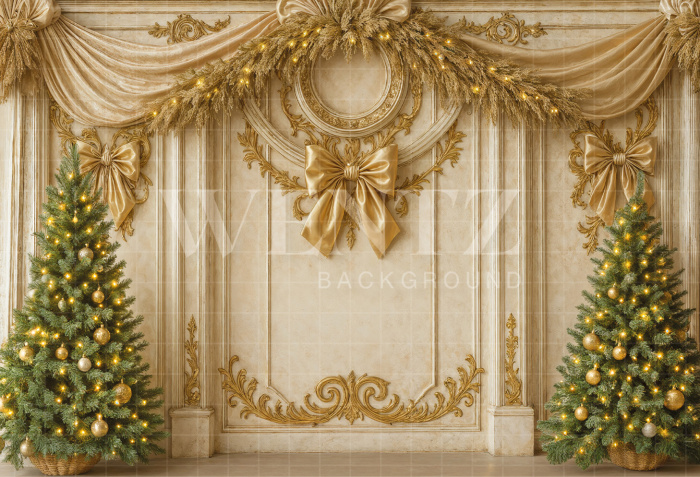 Fabric Photography Background Christmas / Backdrop 7426