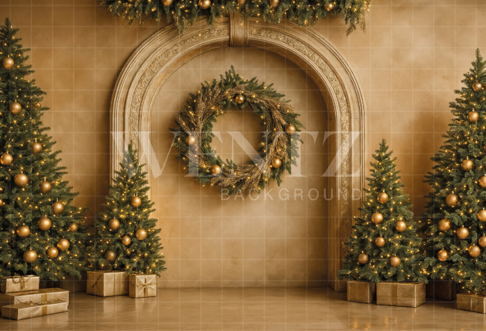 Fabric Photography Background Christmas / Backdrop 7439