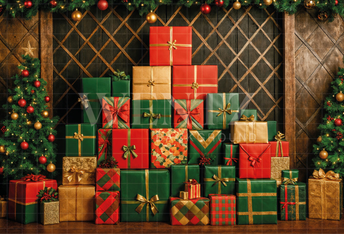 Fabric Photography Background Christmas / Backdrop 7441