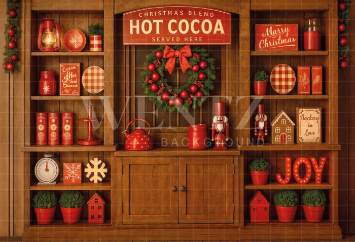 Fabric Photography Background Christmas / Backdrop 7455