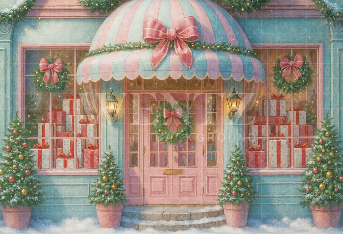 Fabric Photography Background Christmas / Backdrop 7375