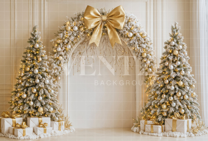 Fabric Photography Background Christmas Bow / Backdrop 7377