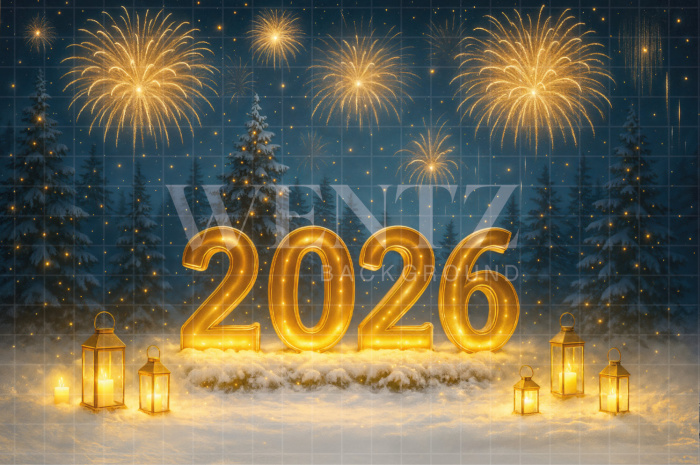 Fabric Photography Background New Year / Backdrop 7540