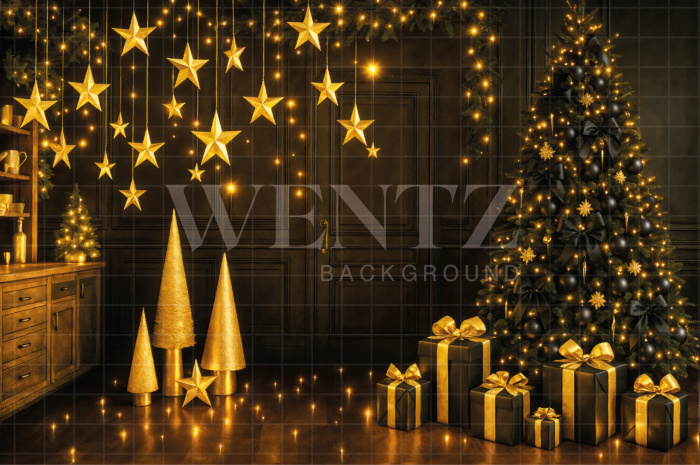 Fabric Photography Background Christmas / Backdrop 7556