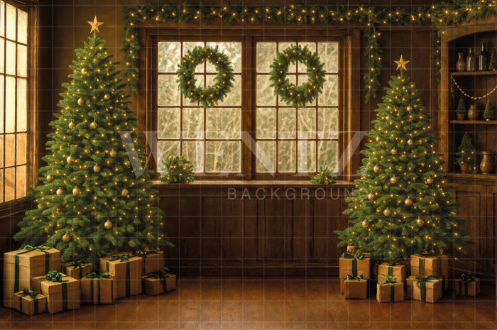 Fabric Photography Background Christmas / Backdrop 7557