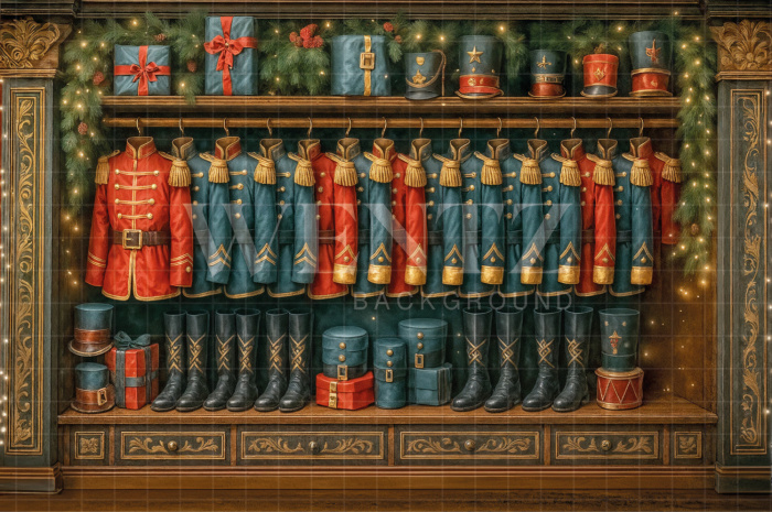 Fabric Photography Background Christmas / Backdrop 7659