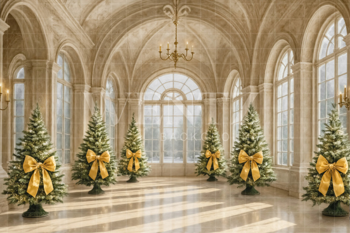 Fabric Photography Background Christmas / Backdrop 7086