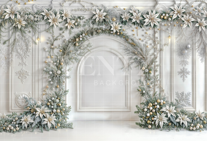 Fabric Photography Background Christmas / Backdrop 6314