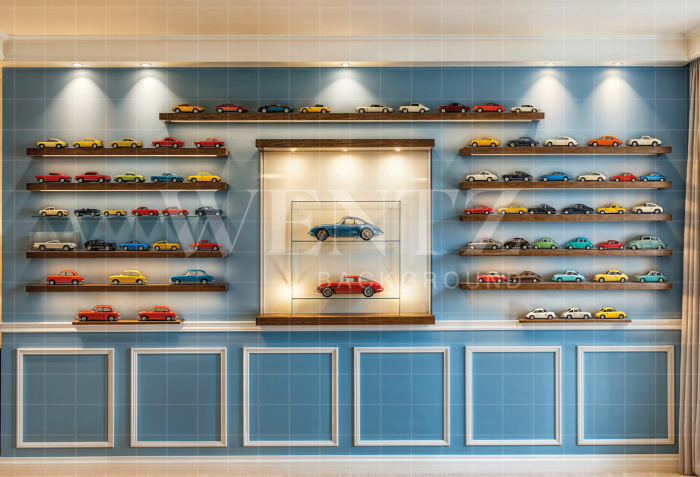 Fabric Photography Background Car Collection Father's Day / Backdrop 7265