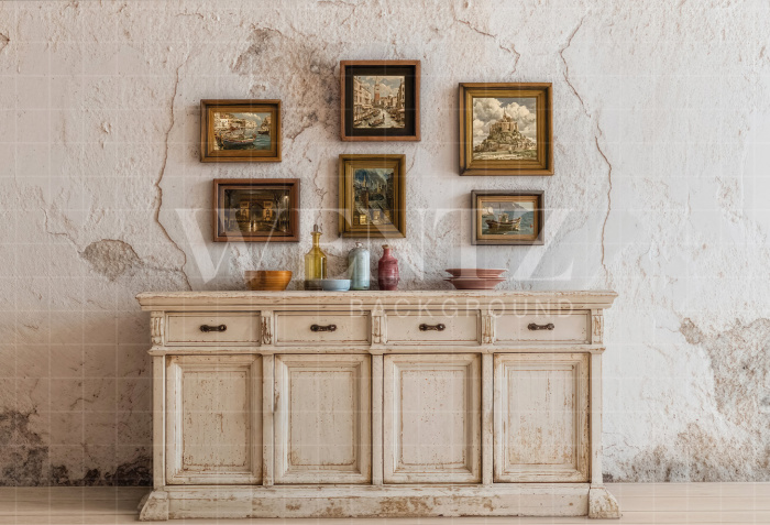 Fabric Photo Background Rustic Living Room Father's Day / Backdrop 7310