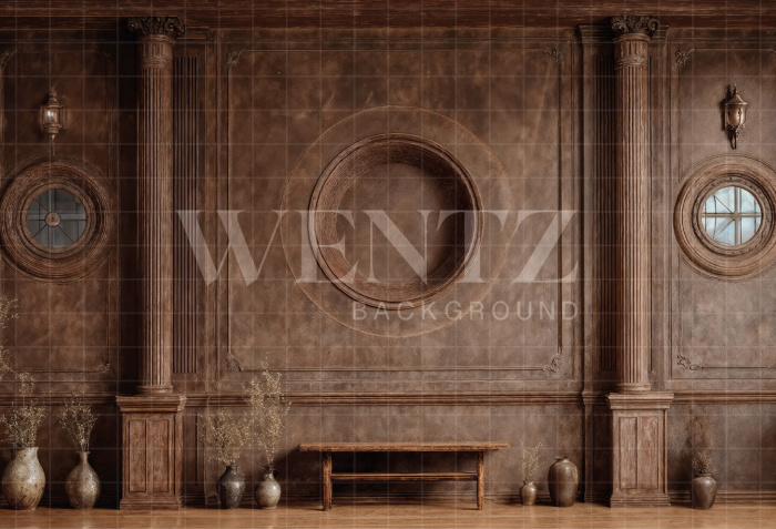 Fabric Photo Background Rustic Wall for Father's Day / Backdrop 7320