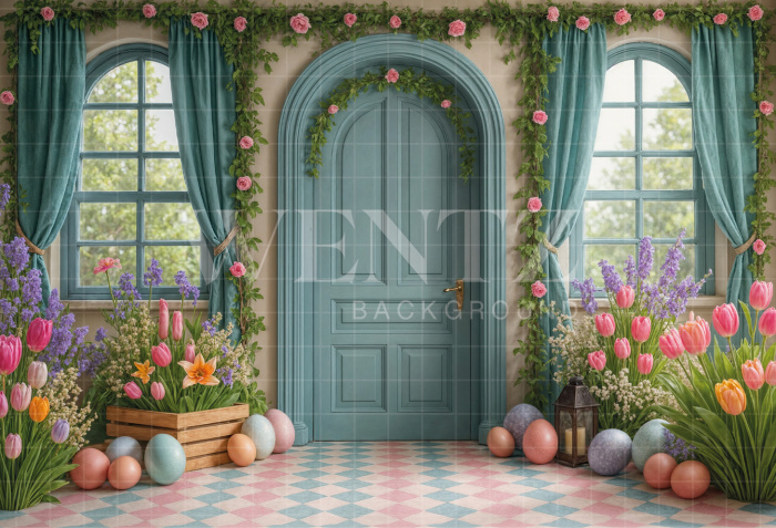 Fabric Photography Background Easter / Backdrop 7960