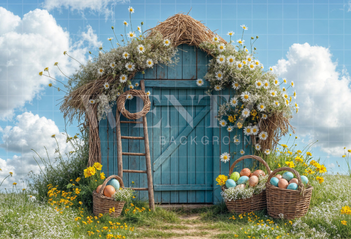 Fabric Photography Background Easter / Backdrop 7961