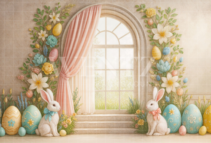Fabric Photography Background Easter / Backdrop 7964