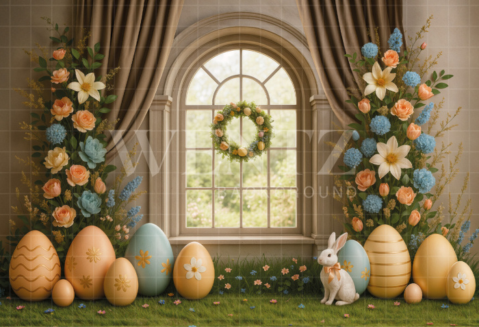 Fabric Photography Background Easter / Backdrop 7967
