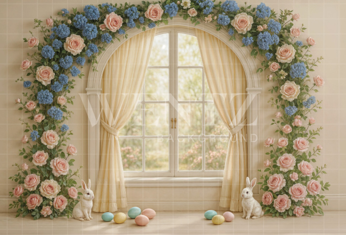 Fabric Photography Background Easter / Backdrop 7976