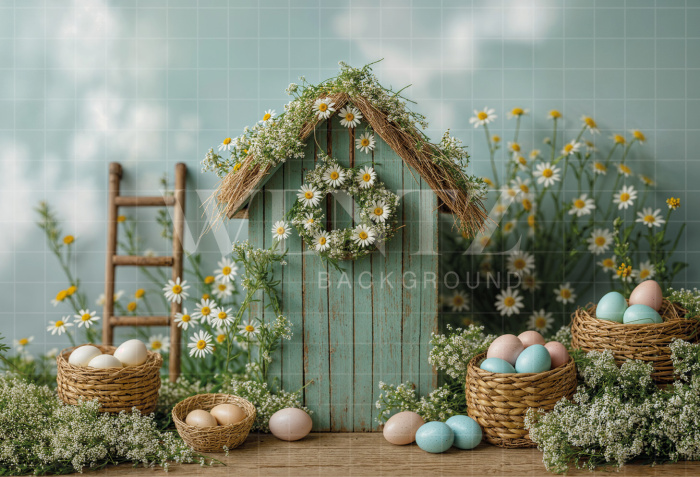 Fabric Photography Background Easter / Backdrop 7983