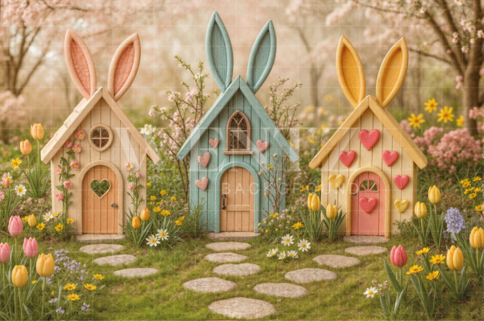Fabric Photography Background Easter / Backdrop 7986