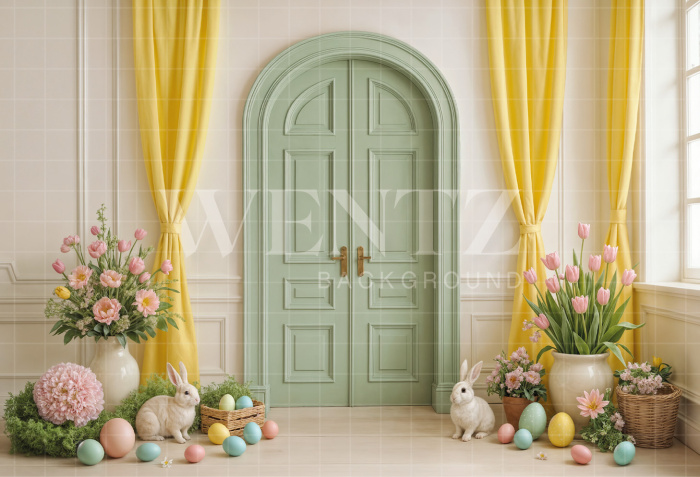 Fabric Photography Background Easter / Backdrop 7990