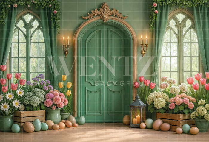Fabric Photography Background Easter / Backdrop 7982