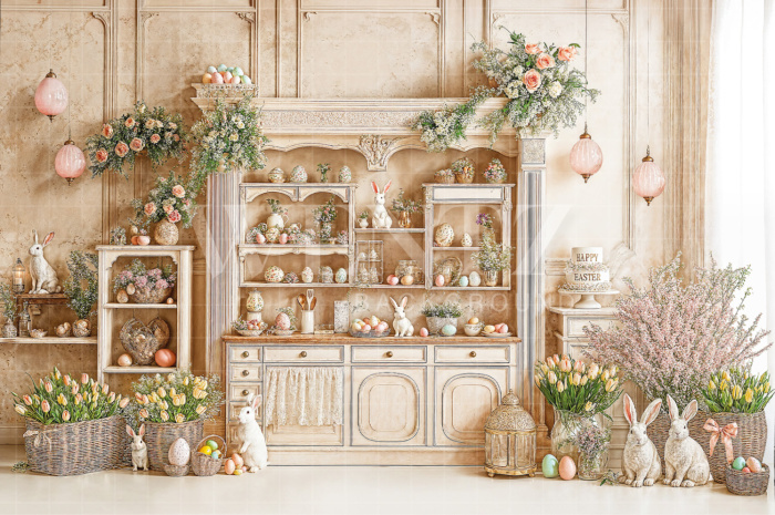 Fabric Photography Background Easter / Backdrop 7992