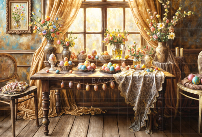Fabric Photography Background Easter / Backdrop 6672