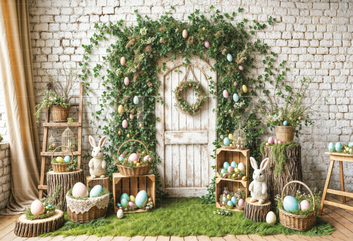 Fabric Photography Background Easter / Backdrop 6738