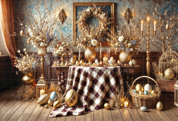 Fabric Photography Background Easter / Backdrop 6752