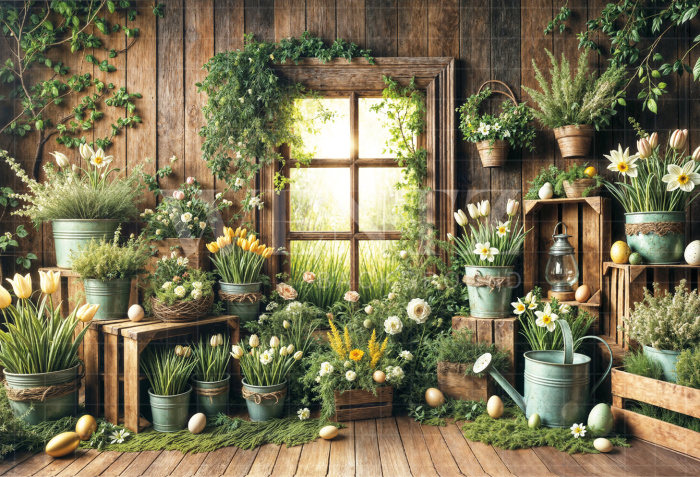 Fabric Photography Background Easter / Backdrop 6768