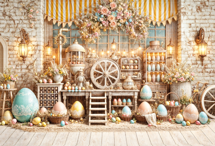 Fabric Photography Background Easter / Backdrop 6784