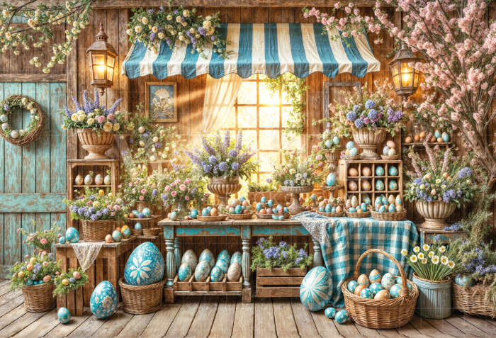 Fabric Photography Background Easter / Backdrop 6800