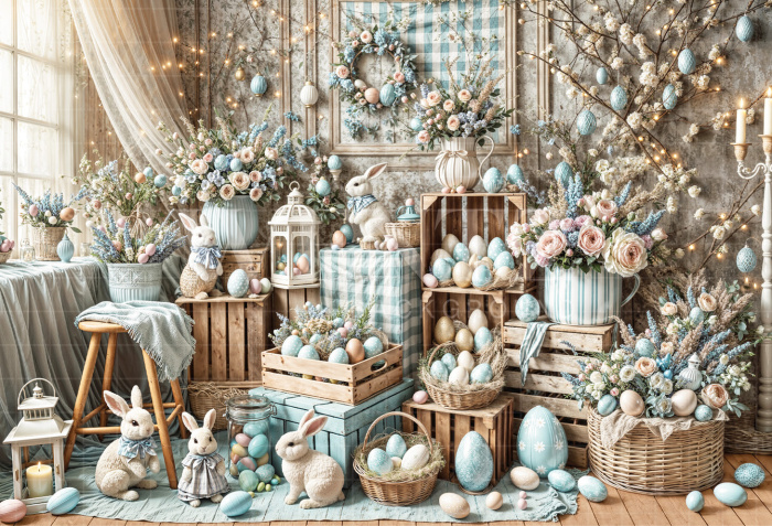Fabric Photography Background Easter / Backdrop 6830