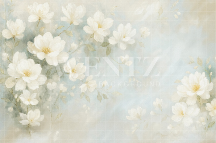 Fabric Photography Background Fine Art Floral / Backdrop 7842