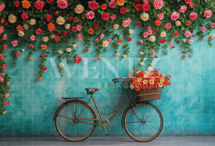 Fabric Photography Background Spring Set / Backdrop 7866