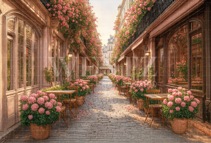 Fabric Photography Background Spring Street / Backdrop 7871