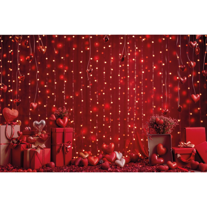 Fabric Photography Background Valentine's Day / Backdrop 6023