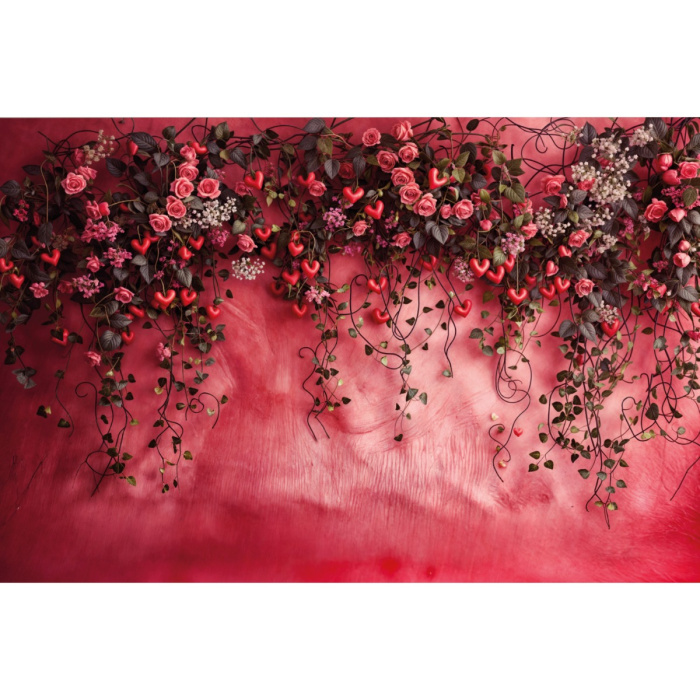 Fabric Photography Background Valentine's Day / Backdrop 6018