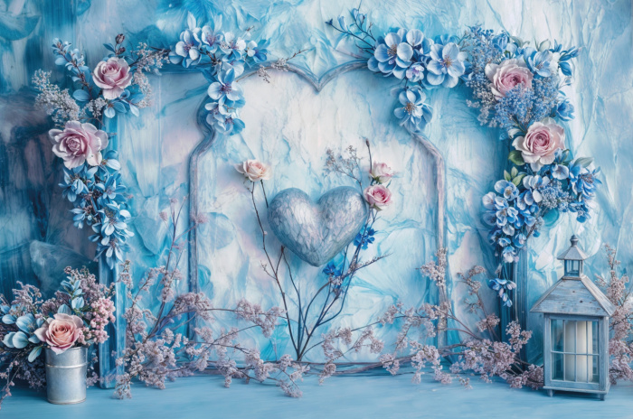Fabric Photography Background Valentine's Day / Backdrop 6044